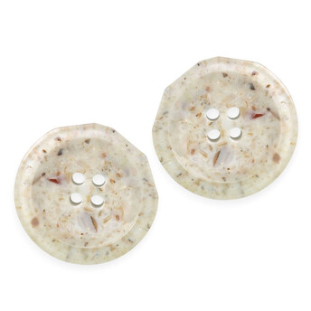 Пуговица Granite LuxFabric 4 отв. пластик 15 мм 1 шт. Белый