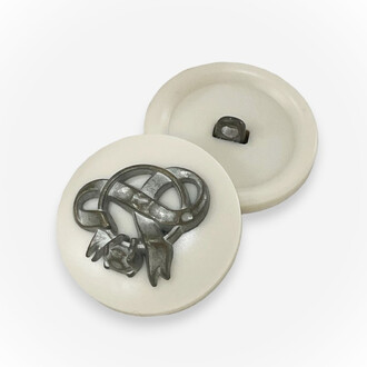 Пуговица Node LuxFabric на ножке пластик 19 мм 1 шт. Айвори