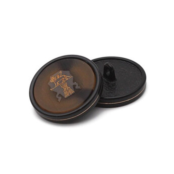 Пуговица Golden Tripod LuxFabric на ножке металл 18 мм 1 шт. Коричневый