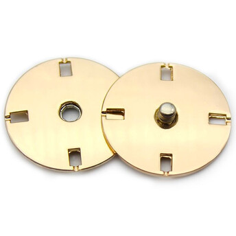 Кнопка для одежды LuxFabric потайная металл 18 мм 1 шт. Золотистый