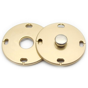 Кнопка для одежды LuxFabric потайная металл 21 мм 1 шт. Золотистый
