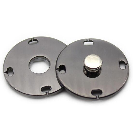 Кнопка для одежды LuxFabric потайная металл 21 мм 1 шт. Черный Никель