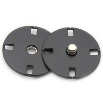 Кнопка для одежды LuxFabric потайная металл 12 мм 1 шт. Черный