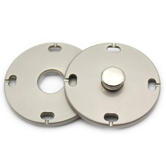 Кнопка для одежды LuxFabric потайная металл 21 мм 1 шт. Серый матовый