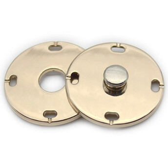 Кнопка для одежды LuxFabric потайная металл 21 мм 1 шт. Бежевый матовый