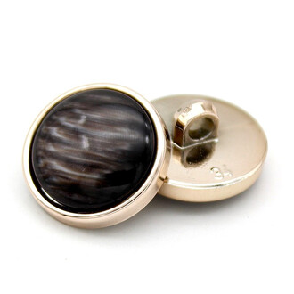 Пуговица Рearly LuxFabric на ножке пластик 18 мм 1 шт. Черный