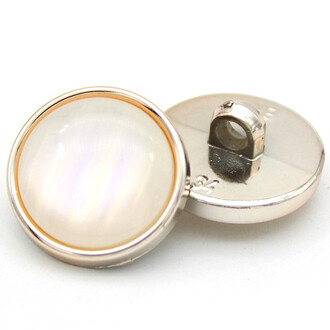 Пуговица Рearly LuxFabric на ножке пластик 21 мм 1 шт. Айвори