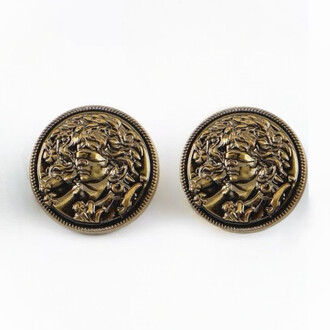 Пуговица Demon Ancient LuxFabric на ножке металл 15 мм 1 шт. Бронзовый