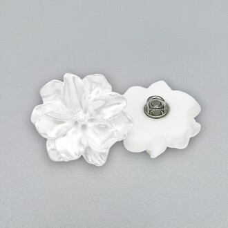 Пуговица Peony LuxFabric на ножке пластик 25 мм 1 шт. Белый