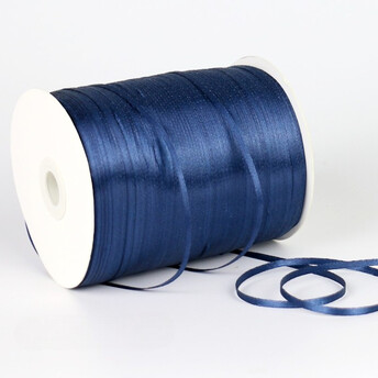 Лента атласная 0,7 см +-548 м 1 шт. Синий темный