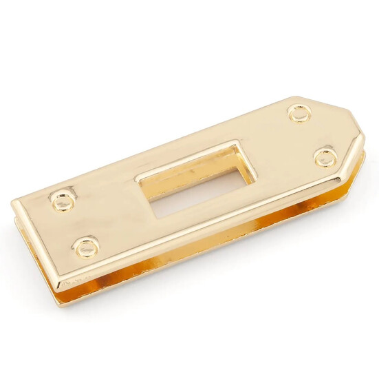 Замок для сумки Эрмес комплект 7 деталей 35х46х47 мм Золото