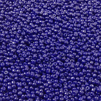 Бисер Натуральный 2 мм 50 г Синий темный