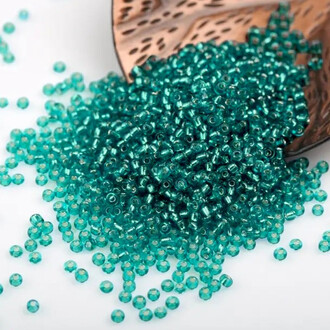 Бисер Парчовый 2 мм 50 г Бирюзовый