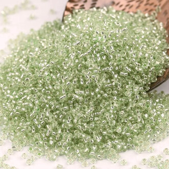 Бисер Парчовый 2 мм 50 г Оливковый