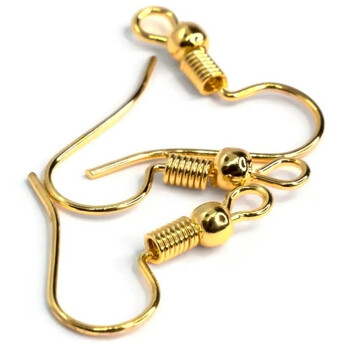 Швензы для сережек 20х18 мм Золотистый яркий 50 пар