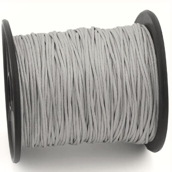Шнур вощеный 1 мм +-90 м Серый