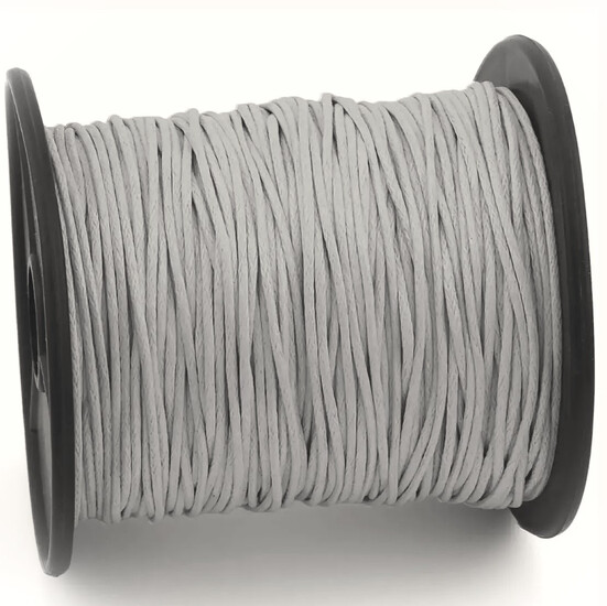 Шнур вощеный 1 мм +-90 м Серый