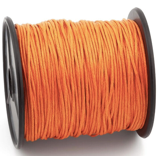 Шнур вощеный 1 мм +-90 м Оранжевый