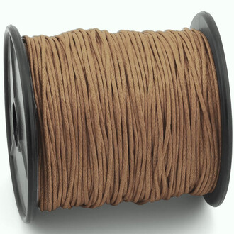 Шнур вощеный 1 мм +-90 м Коричневый светлый