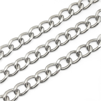 Цепь для сумок 10х7х1,7 мм 1 м Платина