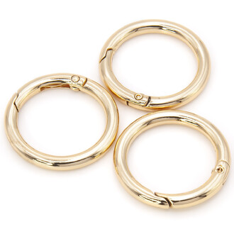 Кольцо карабин круглое 48х4,8 мм Ø 37 мм Золото