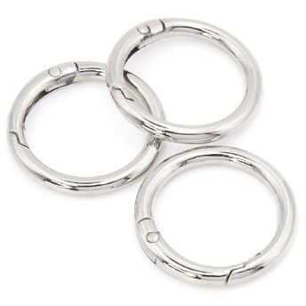 Кольцо карабин круглое 48х4,8 мм Ø 37 мм Платина