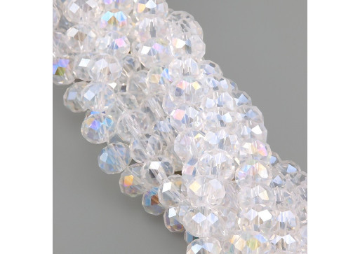 Бусины Swarovski огранка рондель 4х3,5 мм Ø 0,8 мм ±40 см (±110 шт.) АВ+