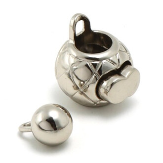 Регулятор шнура/фиксатор цепи + утяжелитель 29х22х25 мм 11х17 мм 1 шт. Платина