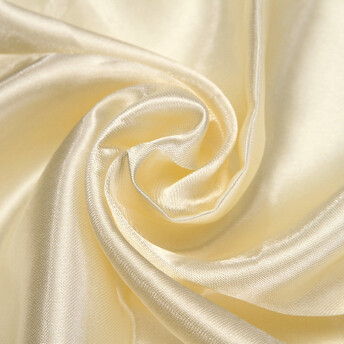 Ткань атлас LuxFabric 115 г/м² 1,5 м 1 м Кремовый