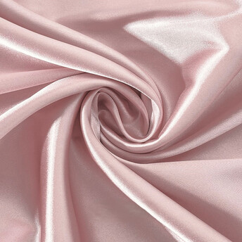 Ткань атлас LuxFabric 115 г/м² 1,5 м 1 м Пудровый