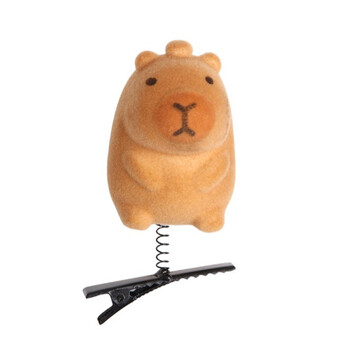 Уценка!!! Заколка Капибара шпилька для волос 72х32 мм/41х8 мм 1 шт. Коричневый