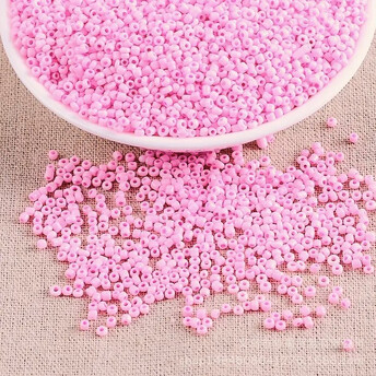 Бисер Натуральный 2 мм 50 г Розовый светлый