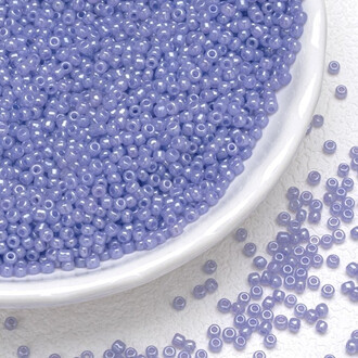 Бисер Блестящий 2 мм 50 г Лазурный