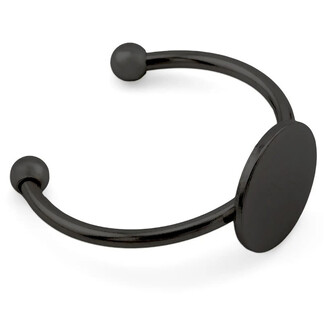 Основа под кольцо нержавеющая сталь 1 шт. 18х1,4 мм платформа 10 мм Черный