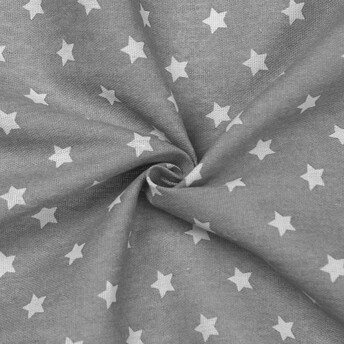 Ткань 55% лен 45% хлопок 160 г/м² 1,5 м 1 м принт Small star