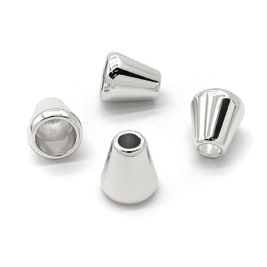 Наконечник для шнура 13х11,5 мм 10 шт. Платина