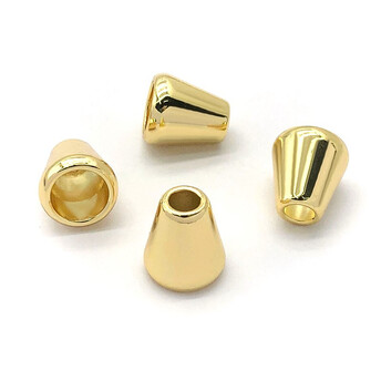 Наконечник для шнура 13х11,5 мм 10 шт. Золотистый