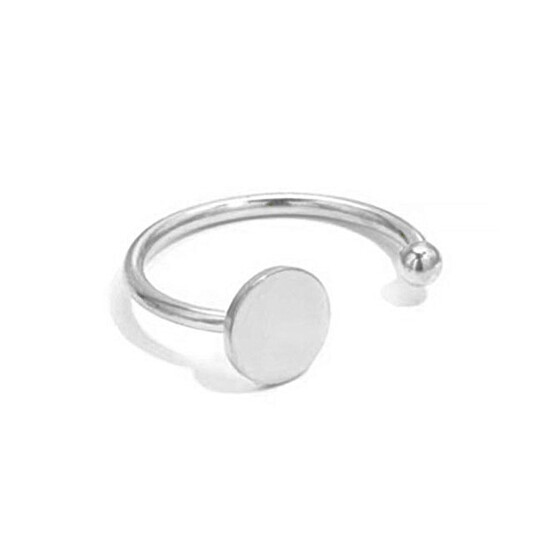 Основа под кольцо Боковая нерж. сталь 1 шт. 20х1,3 мм платформа 10 мм Платина