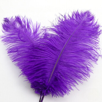 Перья страуса ЮАР 15-20 см 1 шт. Фиолетовый