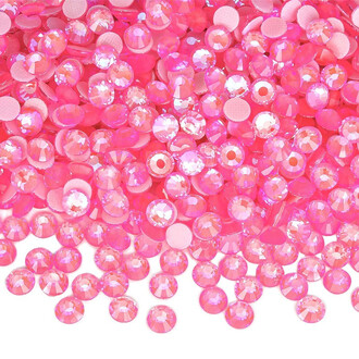 Стразы горячей фиксации DMC флуоресцентные ss10 (2.8mm) 1440 шт. Розовый светлый АВ