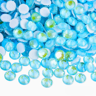 Стразы горячей фиксации DMC флуоресцентные ss8 (2.5mm) 1440 шт. Голубой АВ