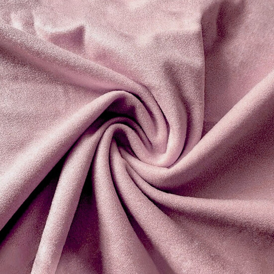 Ткань велюр LuxFabric 220 г/м² 1,50 м 1 м Розовый светлый