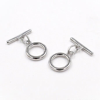 Замок тогл Classic мідний позолота 20,5 мм/14 мм 1 шт. Біле золото