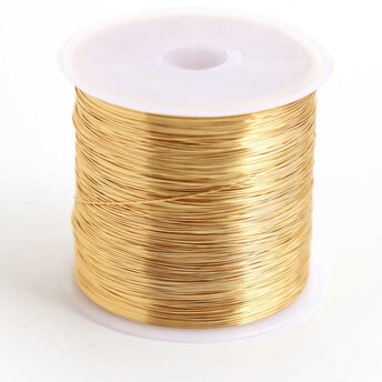 Проволока медная позолота 0,4 мм 1 м Золото