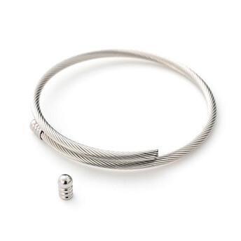 Основа для браслета из нержавеющей стали 3 мм 16/20 см 1 шт.