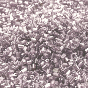 Бисер рубка 2 мм 25 г Серо-бежевый