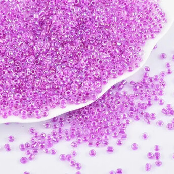 Бисер Бензиновый 2 мм 50 г Лиловый