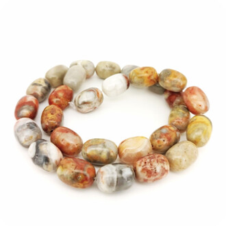 Яшма Пикассо бусины овальные из камня 14х10 мм +-40 см 28 шт.