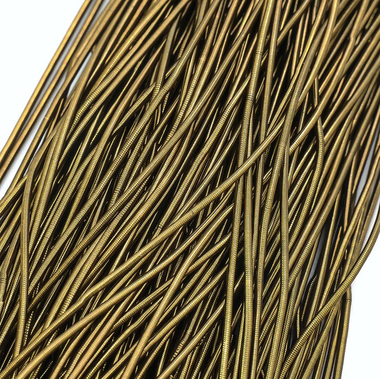 Канитель гладкая глянцевая 1 мм 5 г Латунь темная