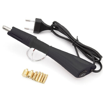 Паяльник аппликатор для страз + 7 насадок мощность 10-12W Черный